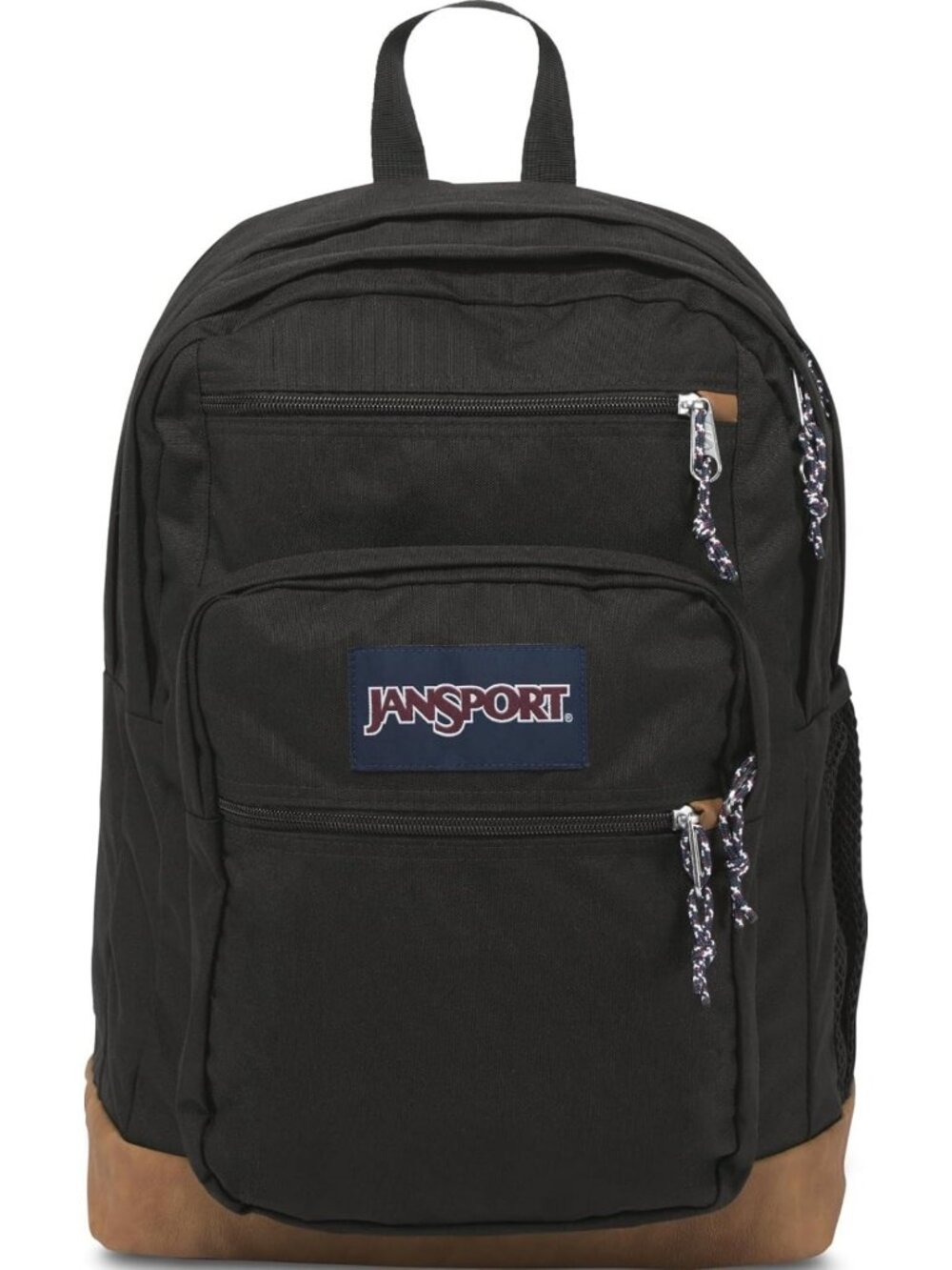 Stylish Black Laptop Backpack with 15" Sleeve, Ergonomic Straps & 2 Compartments